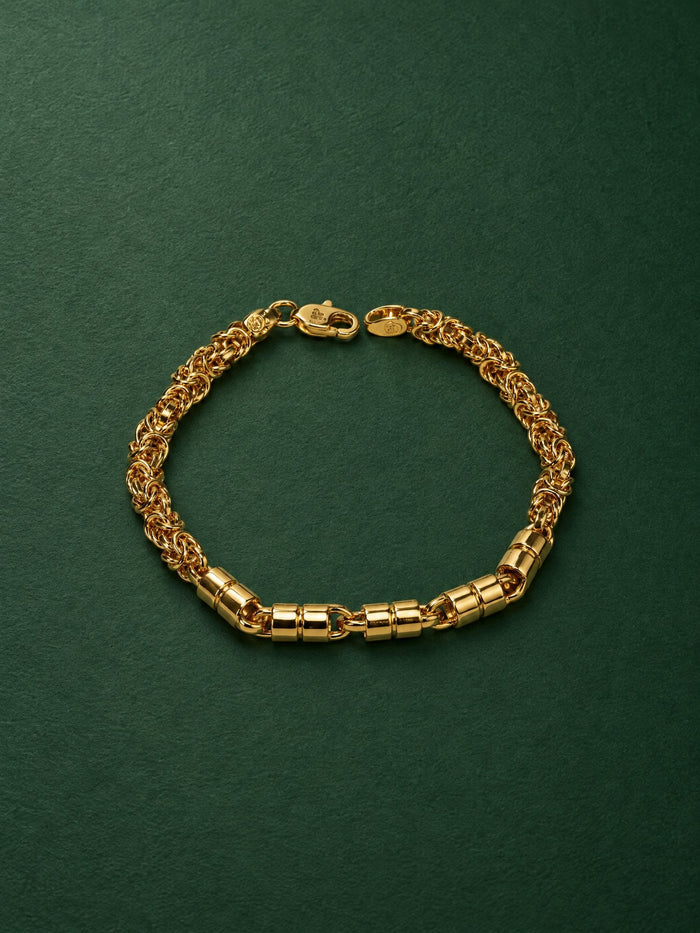 Raghav Bracelet in 24kt gold electroforming