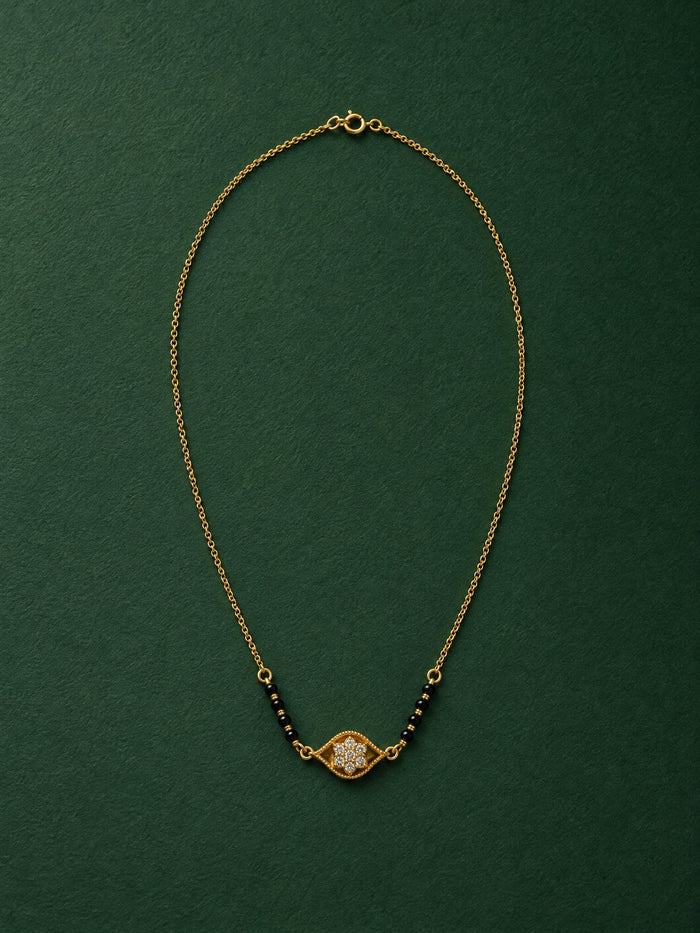 Jyoti Mangalsutra in 24kt gold electroforming