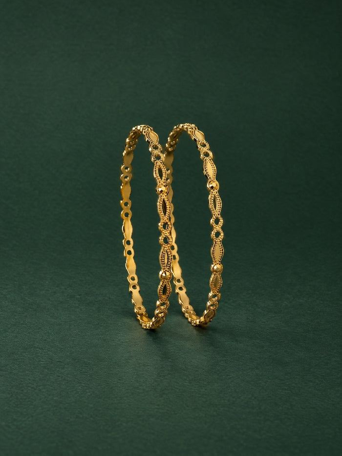 Shanti Kada in 24kt gold electroforming