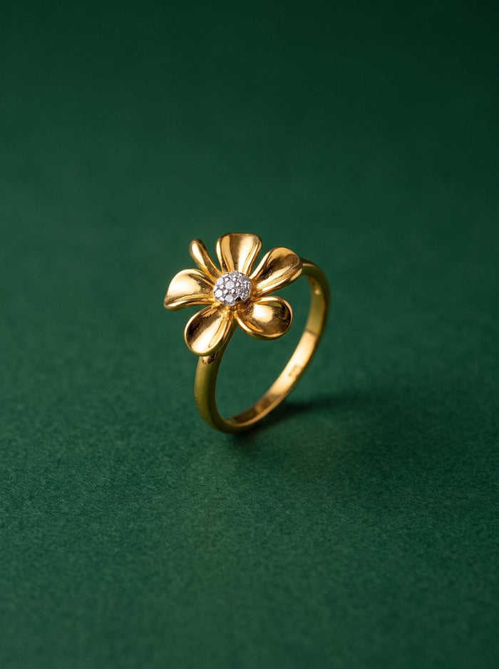 Zoya Ring in 24kt gold electroforming