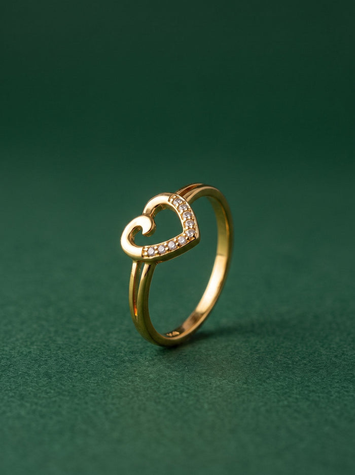 Mira Ring in 24kt gold electroforming