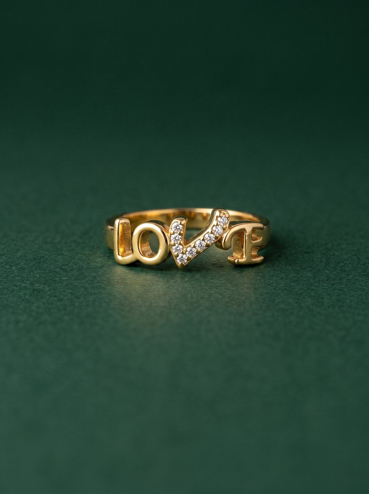 Isha Ring in 24kt gold electroforming