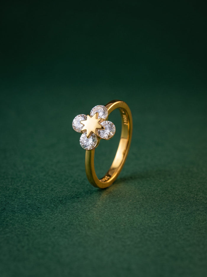 Ganga Ring in 24kt gold electroforming