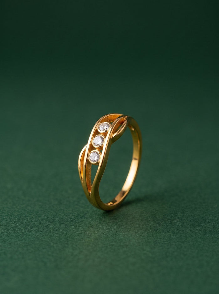 Gita Ring in 24kt gold electroforming