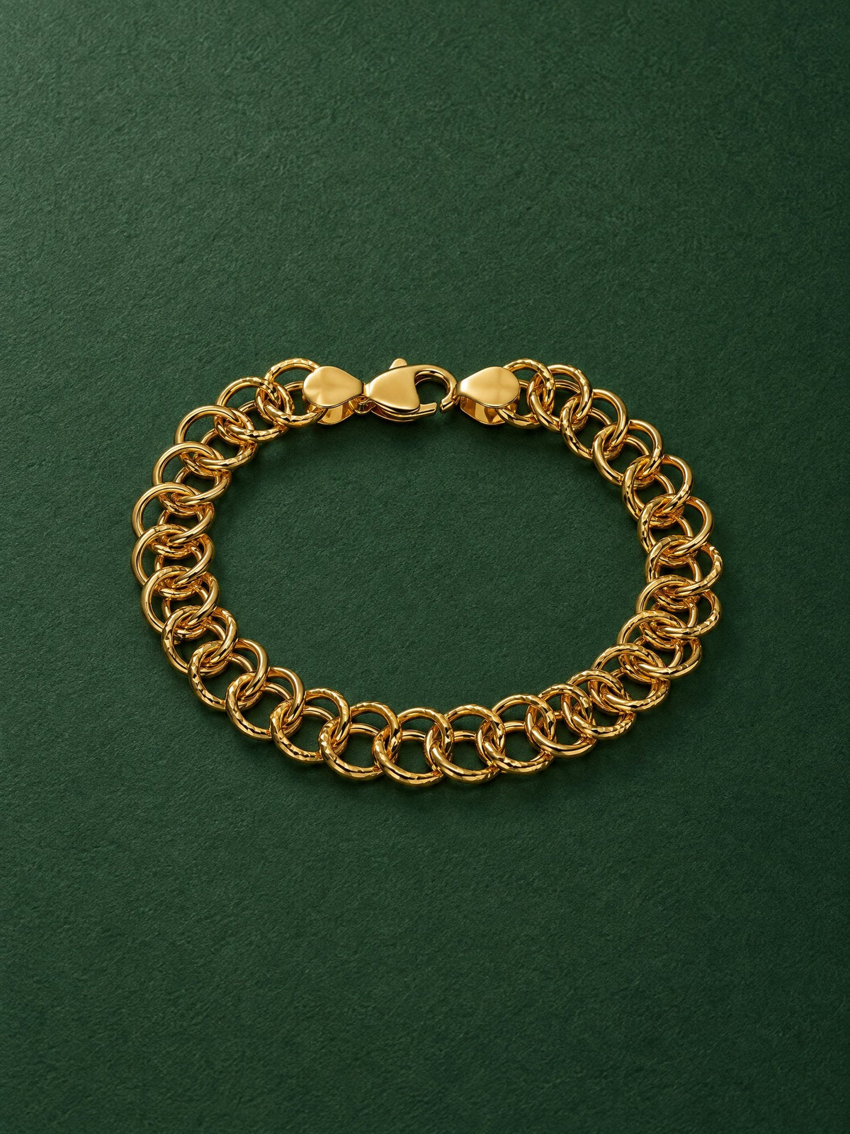 Veer Bracelet in 24kt gold electroforming