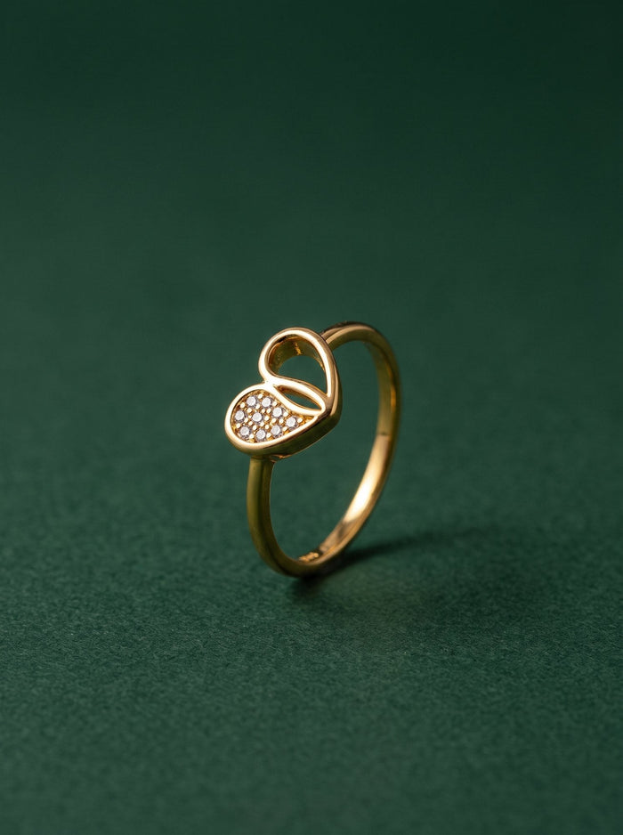 Lata Ring in 24kt gold electroforming