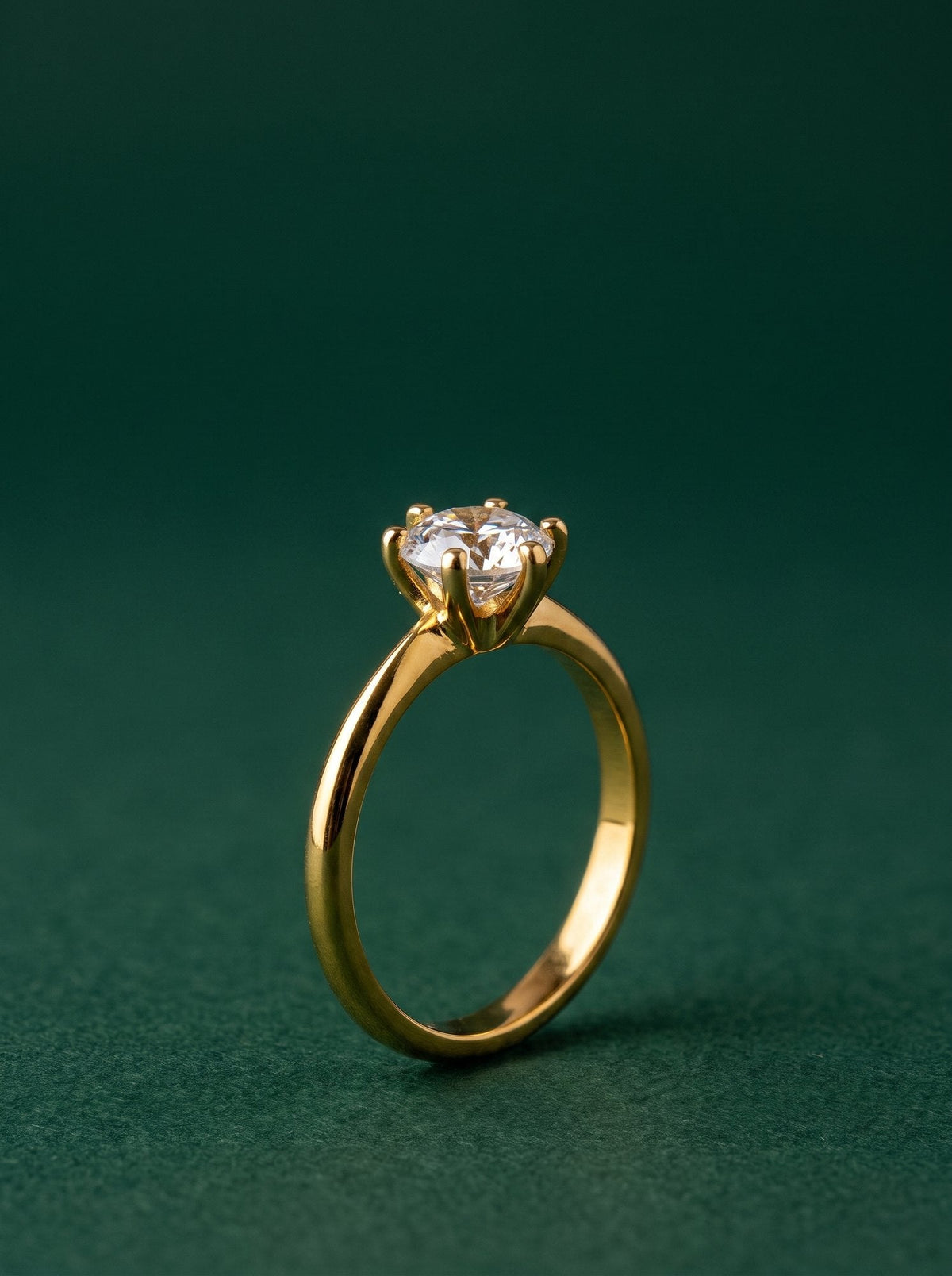 Anjali Ring in 24kt gold electroforming
