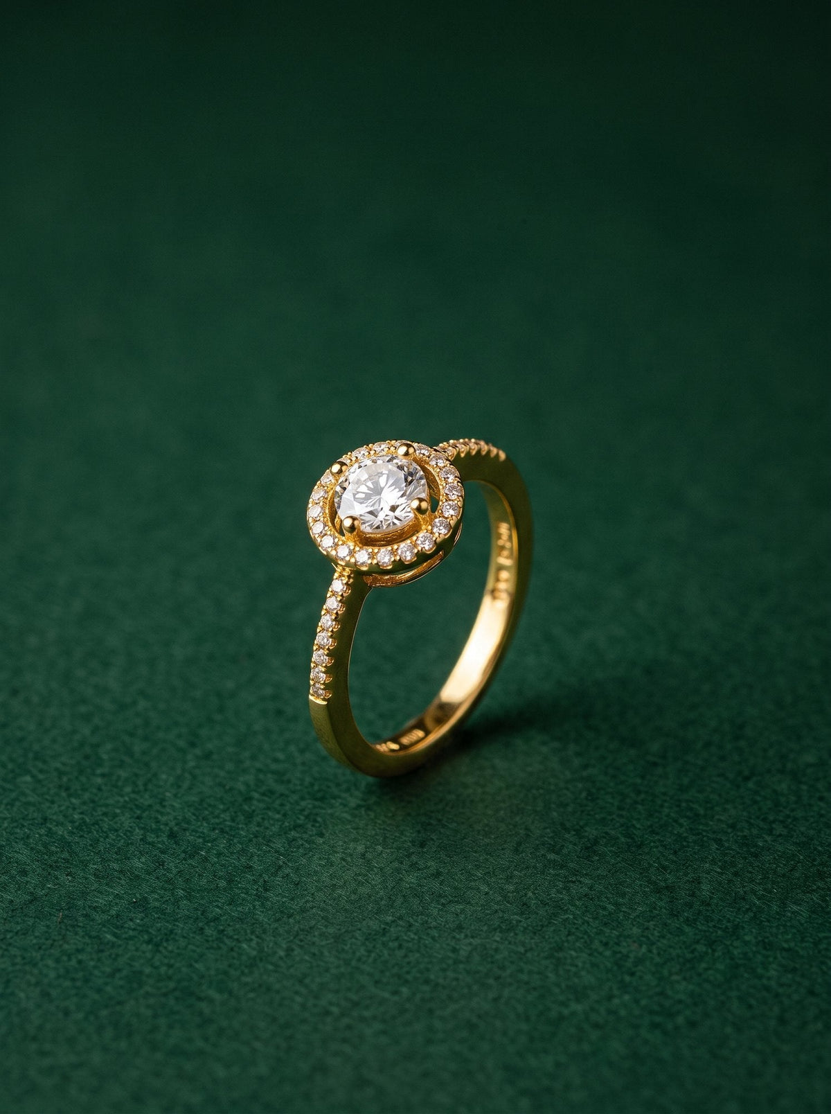 Gauri Ring in 24kt gold electroforming