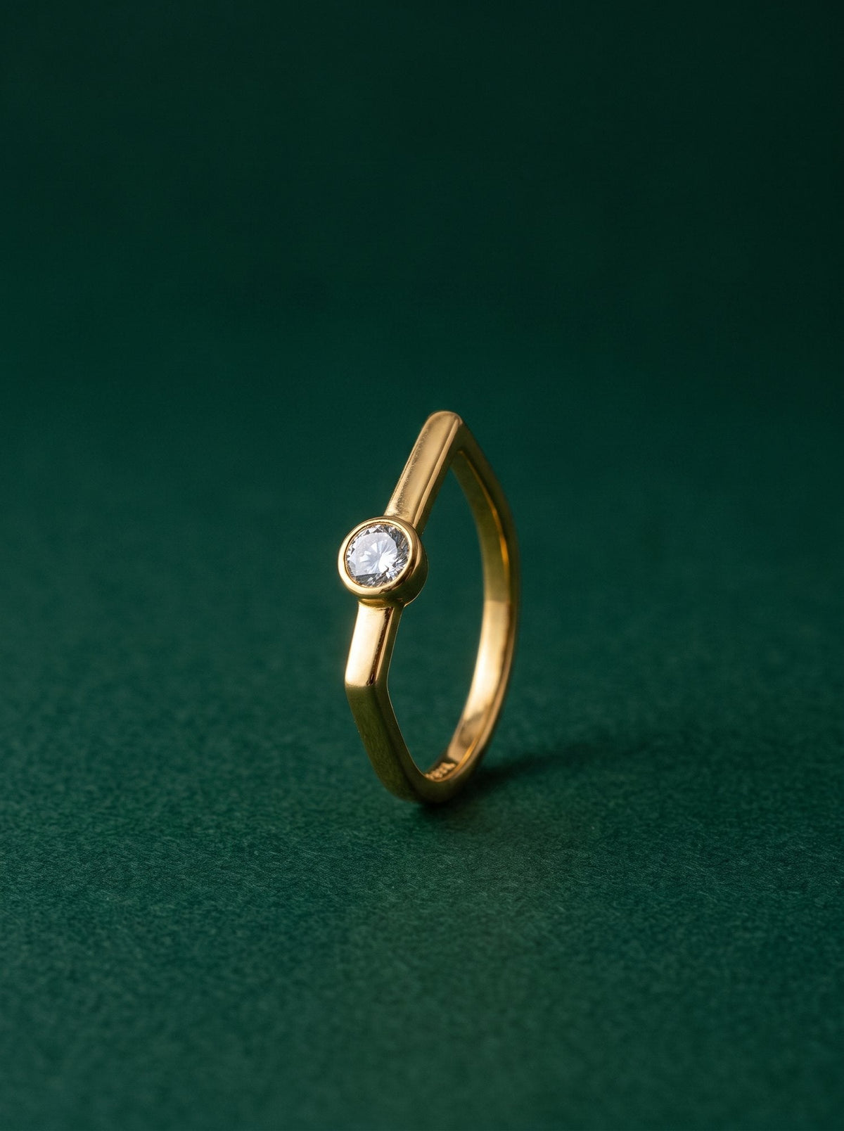 Deepa Ring in 24kt gold electroforming