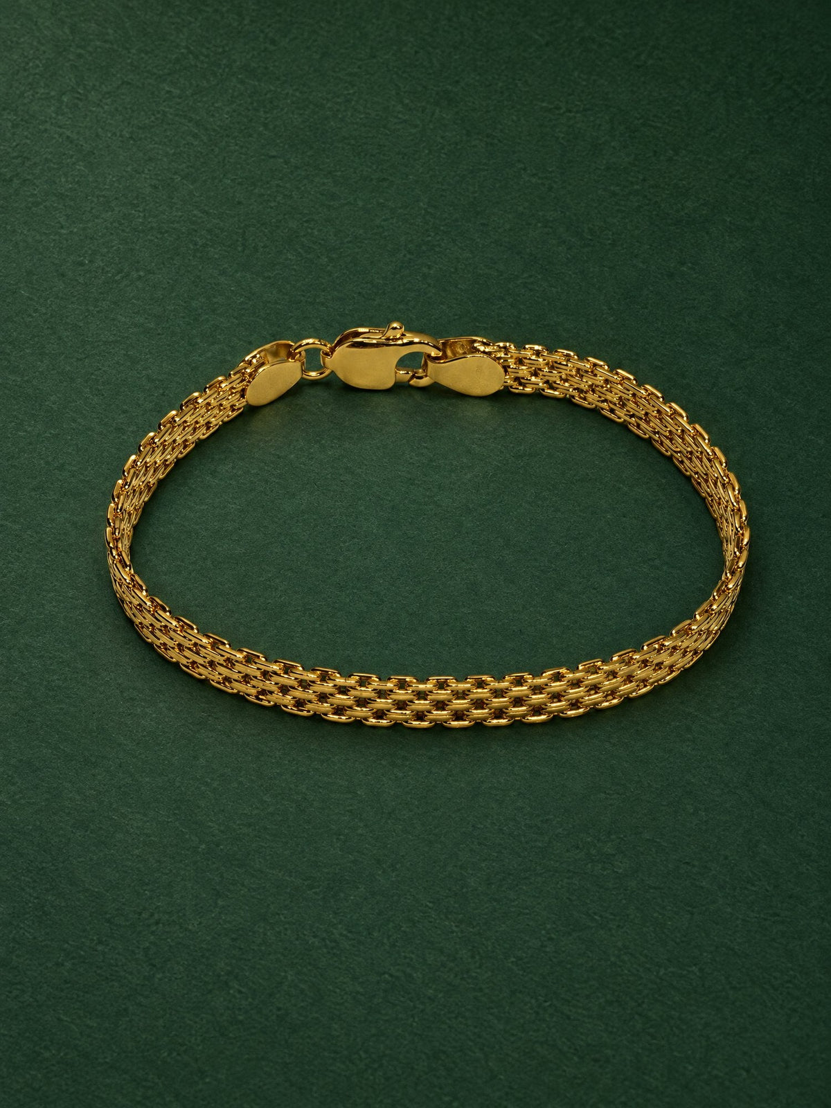 Rekha Bracelet in 24kt gold electroforming