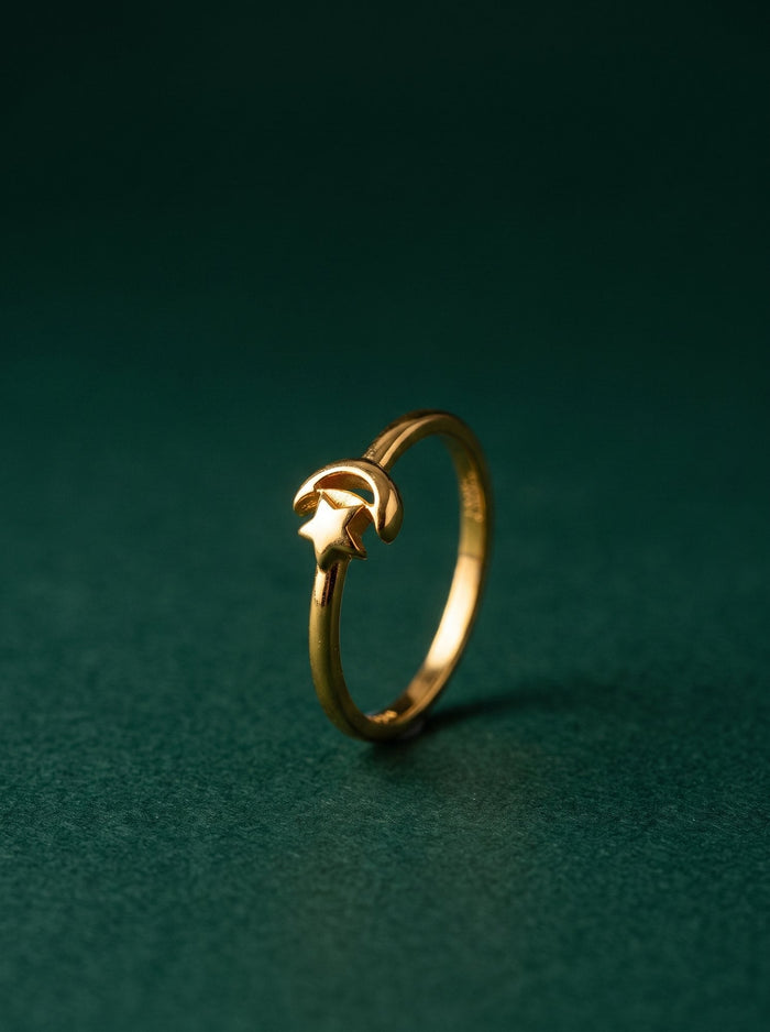 Priya Ring in 24kt gold electroforming