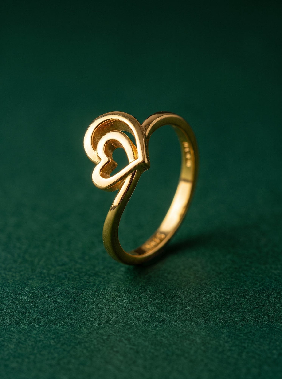 Kiara Ring in 24kt gold electroforming