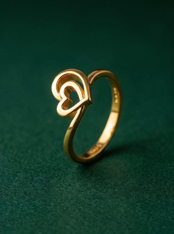 Kiara Ring in 24kt gold electroforming