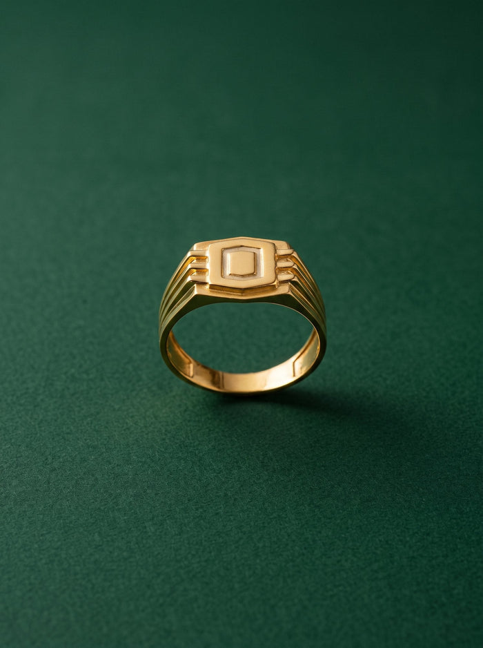 Tara Ring in 24kt gold electroforming
