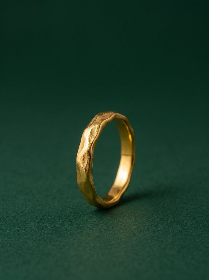 Durga Ring in 24kt gold electroforming