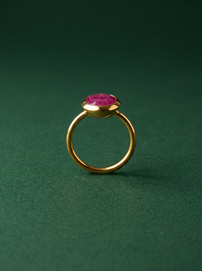 Bhavna Ring in 24kt gold electroforming