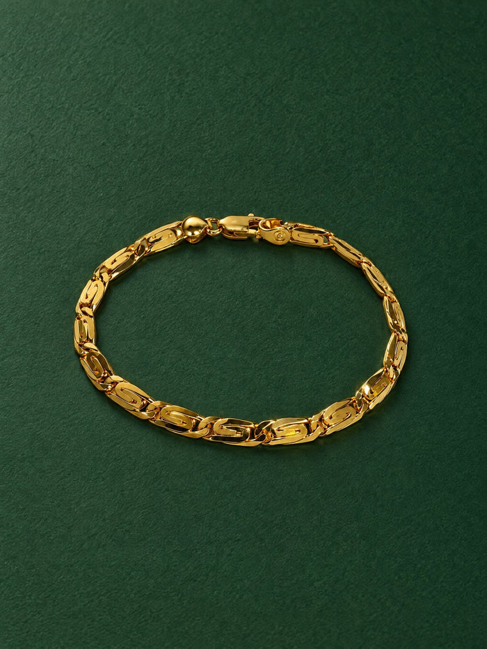 Yash Bracelet in 24kt gold electroforming