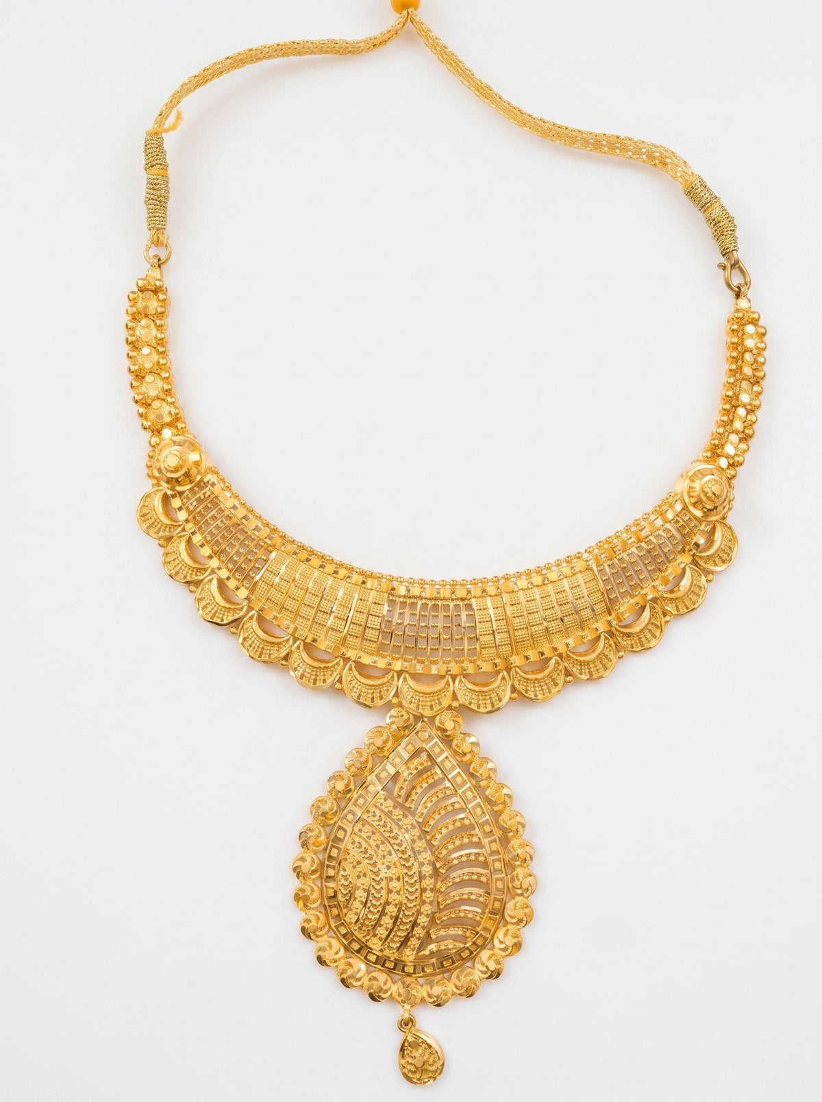 Lakshmi Necklace in 24kt gold electroforming