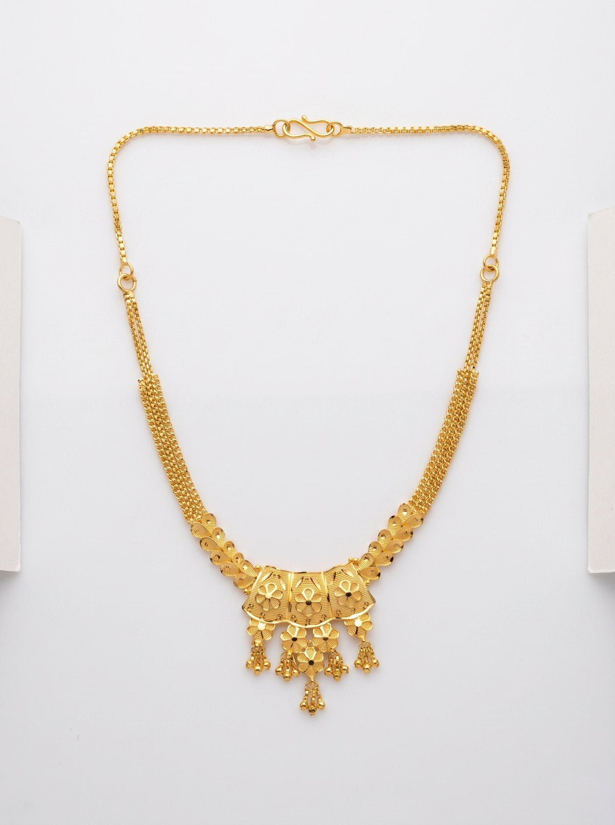 Saraswati Necklace in 24kt gold electroforming