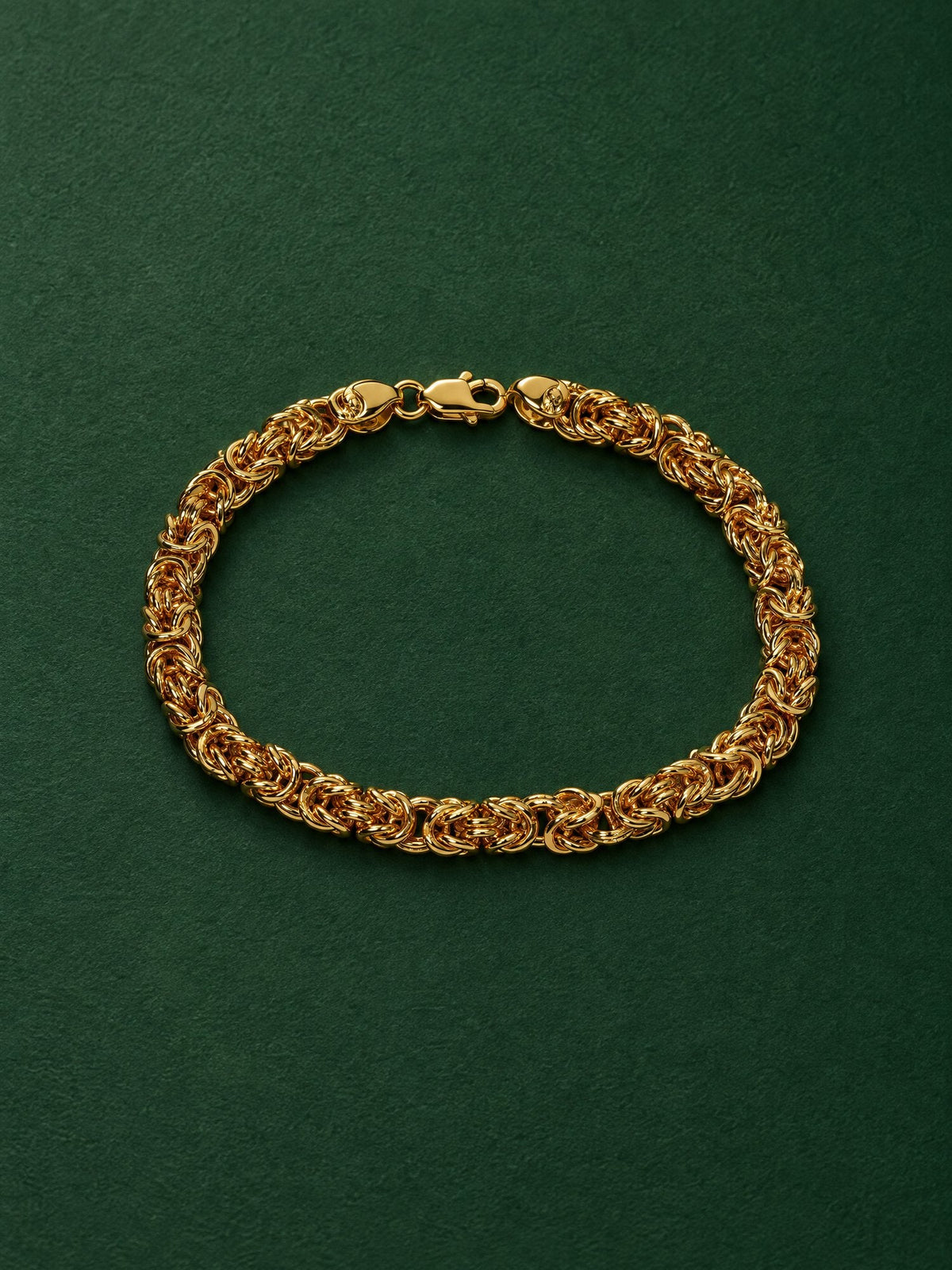Om Bracelet in 24kt gold electroforming