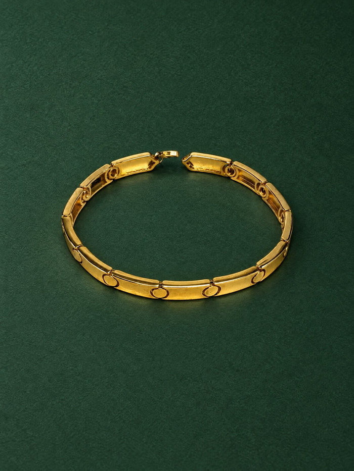 Karan Bracelet in 24kt gold electroforming